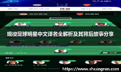 现役足球明星中文译名全解析及其背后故事分享